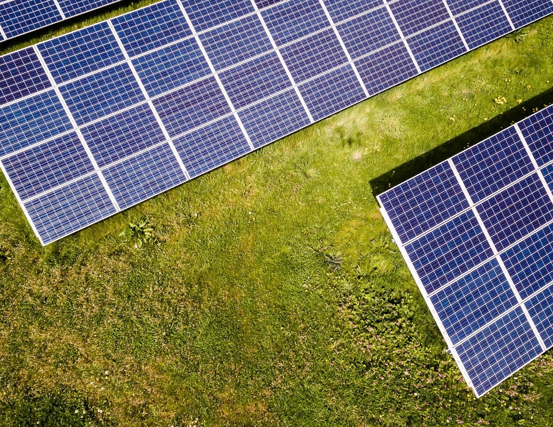 Ground-mounted solar PV array