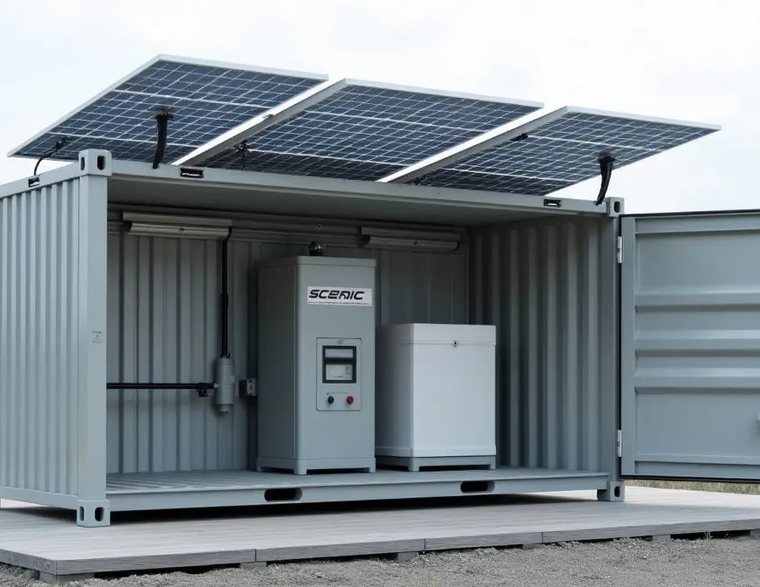 Containerised mobile solar power solution